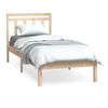 vidaXL Okvir za krevet od masivnog drva 75 x 190 cm mali