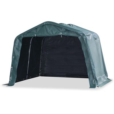 vidaXL Uklonjivi šator za stoku PVC 550 g/m² 3,3 x 3,2 m tamnozeleni