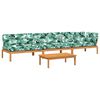 vidaXL 4-dijelni set vrtnih sofa od paleta s jastucima od drva bagrema