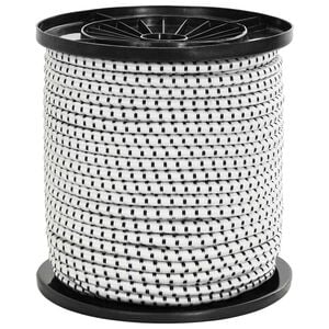 vidaXL Bungee užadi 4 mm Crna i bijela PP i guma