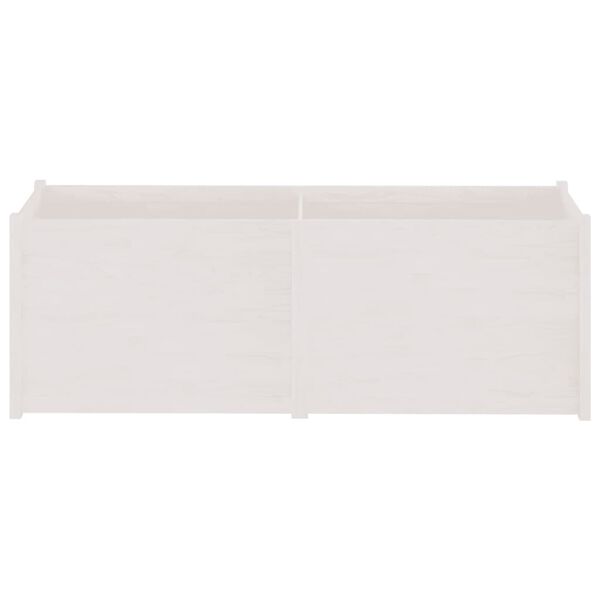 vidaXL Vrtna sadilica bijela 200 x 50 x 70 cm od masivne borovine