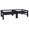 vidaXL Pedestal za perilicu rublja 2 pcs Crna 124,5 x 61,5 x 32,5 cm