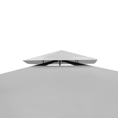 vidaXL Sjenica s krovom 3 x 4 m krem bijela