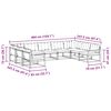 vidaXL Set vanjskih sofa s jastukom 9 pcs Prirodna i krem