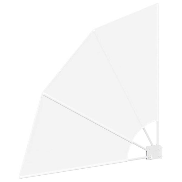 vidaXL Zaslon za privatnost na balkonu Bijelo 115 x 115 cm Poliester