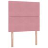 vidaXL Krevet s prostorom za pohranu s LED-om Ružičasta 90 x 200 cm