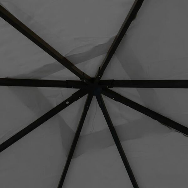 vidaXL Sjenica 4 x 4 x 3 m antracit 180 g/m&sup2;