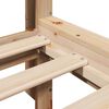 vidaXL Krevet s regalom za knjige bez madraca 75x190 cm borovina