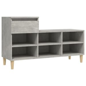 vidaXL Ormarić za cipele boja betona 102x36x60 cm konstruirano drvo