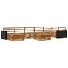 vidaXL Set vanjskih sofa 8 pcs Prirodna