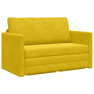 vidaXL Krevet na razvlačenje Žuta suncokret 124 x 71 x 78 cm Bar&scaron;un