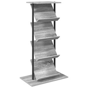 vidaXL Polica za časopise Siva Sonoma 68 x 40 x 123.5 cm