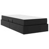 vidaXL Krevet s madracem i skladi&scaron;tem s madracem 2 pcs Crna Koža