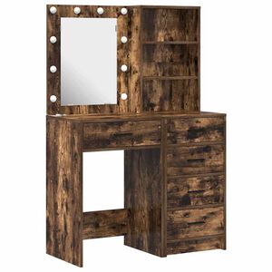 vidaXL Toaletni stol 2 pcs Smeđa 50 x 41 x 135 cm Konstruirano drvo