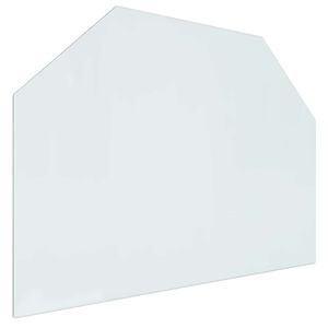 vidaXL Staklena ploča za kamin *Transparent*an 80 x 60 cm Stakl