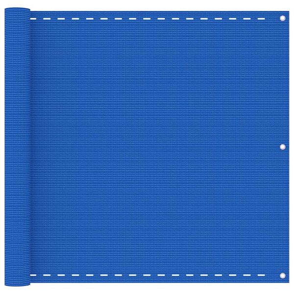 vidaXL Balkonski zastor plavi 90 x 300 cm HDPE