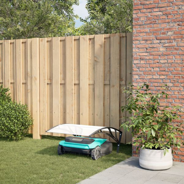 vidaXL Garaža za robotsku kosilicu crna 80x101x46 cm