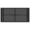 vidaXL Vanjski stol Siva i crna 80 x 40 x 40 cm PE Rattan i Staklo
