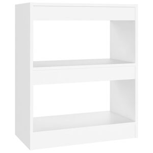 vidaXL Ormarić za knjige / sobna pregrada bijeli 60 x 30 x 72 cm