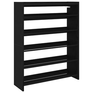 vidaXL Stalak za cipele crni 80x25x100 cm od konstruiranog drva