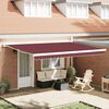 vidaXL Tenda na automatsko uvlačenje bordo 450 x 300 cm