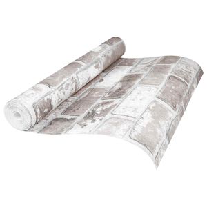 vidaXL 3D čvrsta tapeta Prugasti Opeka 10 x 0,53 m N woven tkanina