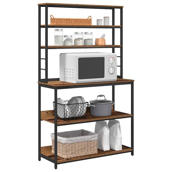 vidaXL Kuhinjska polica Staro drvo 100 x 40 x 168 cm Konstruirano drvo