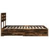 vidaXL Krevetna konstrukcija s ladicama s uzglavljem Konstruirano drvo