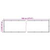 vidaXL Balkonski zaslon za privatnost s izgledom biljke 700x75 cm PVC