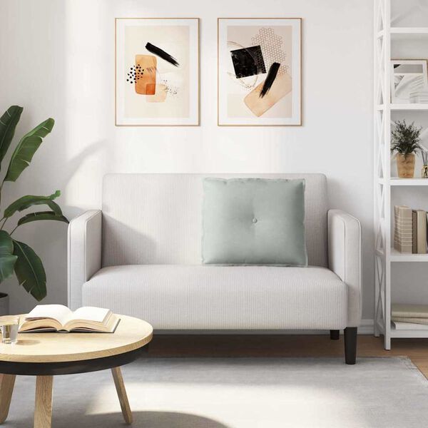 vidaXL Jastuk za leđa Svijetlo siva 60 x 50 cm Kordura tekstil