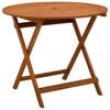 vidaXL Sklopivi vrtni stol &Oslash; 90 x 75 cm od masivnog drva eukaliptusa