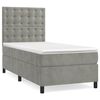 vidaXL Box spring krevet s madracem svjetlosivi 80 x 200 cm bar&scaron;unasti