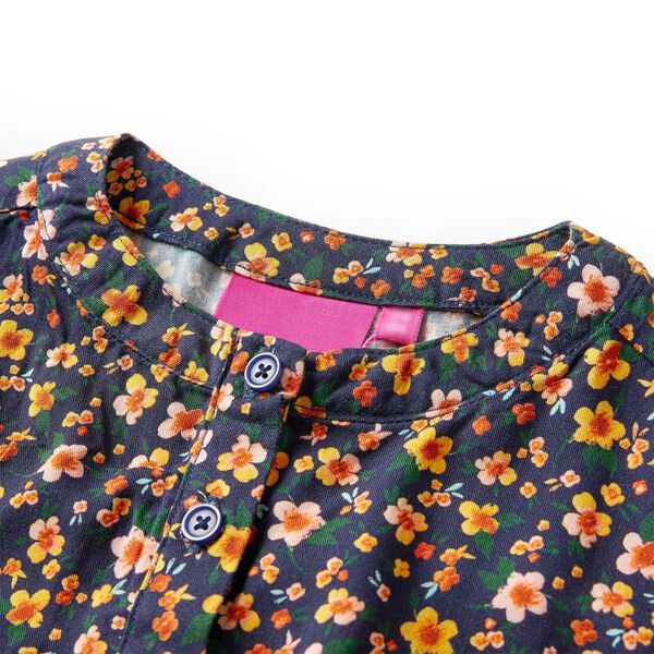 Dječja haljina s dugim rukavima modra 92