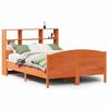 vidaXL Krevet s regalom za knjige bez madraca 150x200 cm od borovine