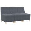vidaXL Modularna sofa bez naslona 3 kom. Tamno siva Bar&scaron;un