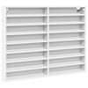 vidaXL Vitrina bijela 100 x 8,5 x 75 cm od konstruiranog drva