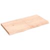 vidaXL Kupaonska radna ploča 120x60x(2-6) cm netretirano masivno drvo