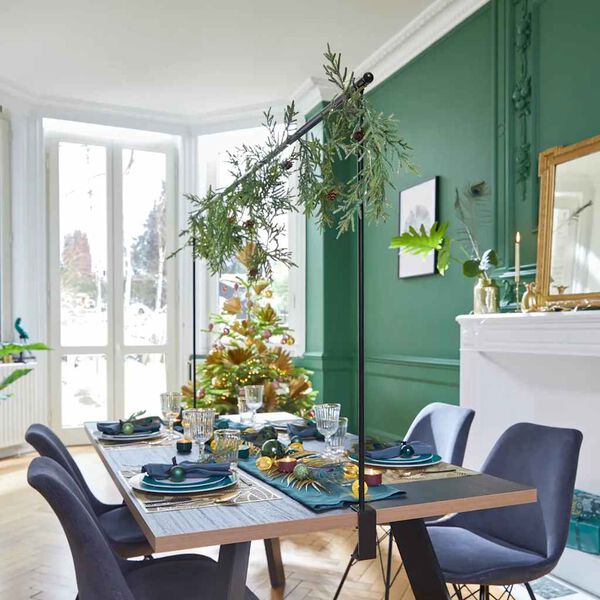 ProGarden ukrasna &scaron;ipka za stol sa stezaljkom metalna crna