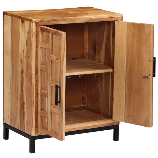 vidaXL Komoda od masivnog bagremovog drva 60 x 35 x 76 cm smeđa