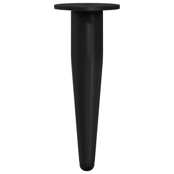 vidaXL Noge namje&scaron;taja 12 pcs Crna &Oslash; 40 x 98 mm Željezo