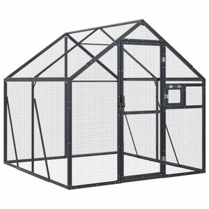 vidaXL Kavez za ptice antracit 1,79x2x1,85 m aluminijski