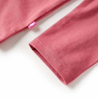 Dječja majica dugih rukava starinske ružičaste boje 92