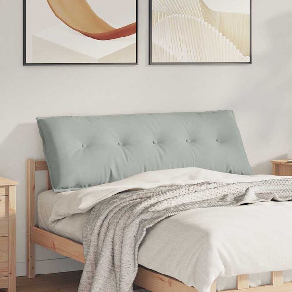 vidaXL Jastuk za leđa Svijetlo siva 140 x 50 cm Kordura tekstil