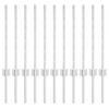 vidaXL Stup za ogradu 11 pcs Srebrno 60 cm Čelik