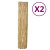 vidaXL Ograde od trske 2 kom 150 x 500 cm