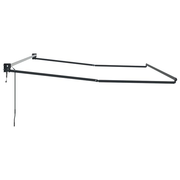 vidaXL Električni sklopivi okvir tende Antracit 4 x 2 m Aluminij