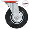 vidaXL Okretni kotačići 16 kom 125 mm