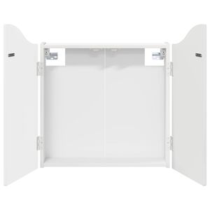 vidaXL Kabinet za mete Bijela visokog sjaja 56 x 12 x 63 cm