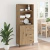 vidaXL Highboard s ladicama Umjetnički hrast 69,5 x 34 x 180 cm