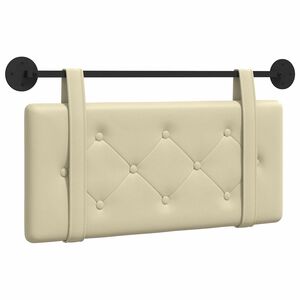 vidaXL Držeće uzglavlje Zidne Krema 80 cm Lažna koža